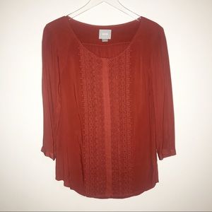 Anthropologie | Maeve Embroidered Blouse